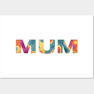 MUM Multicolor Shirt Posters and Art